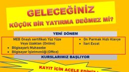 Yeni Dönem Kurslarımız Başlıyor